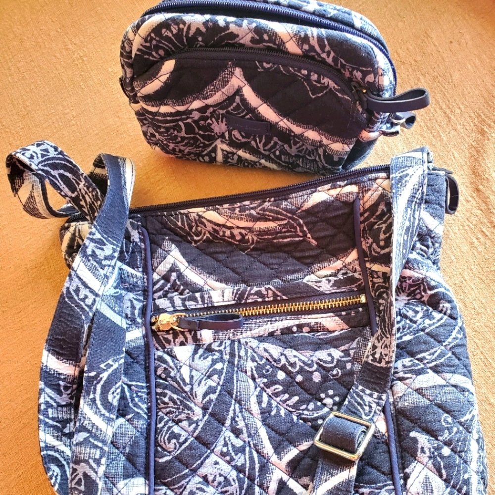 VERA BRADLEY  shoulder bag with small wallet purse